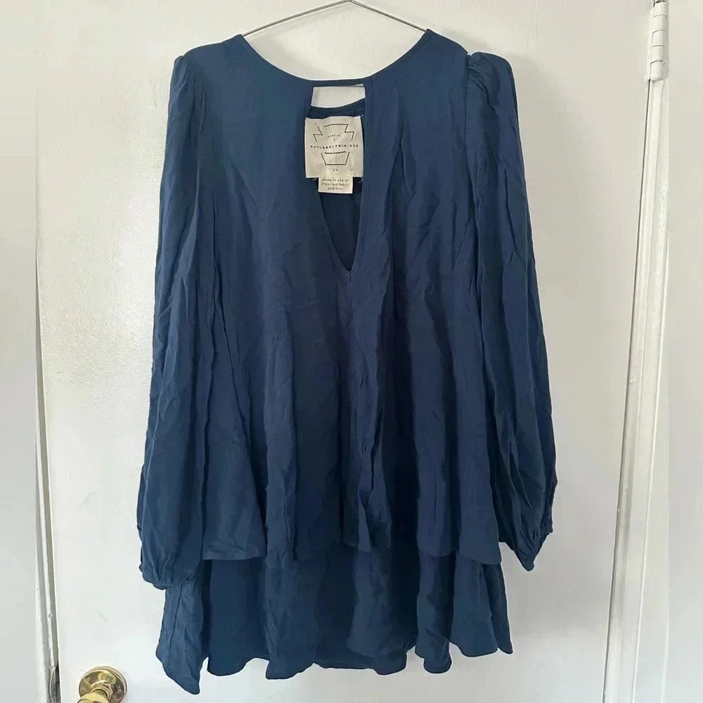 Free People Tiered Beck Dress, Made in Philidephia. - Picture 2 of 6